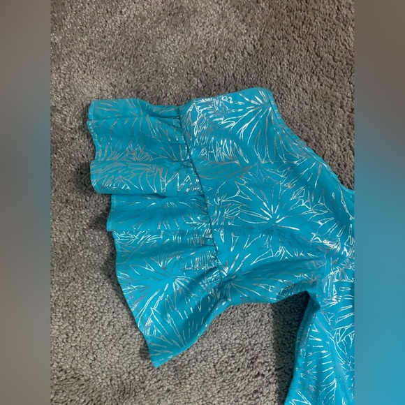 Michael Kors Light Blue Cold-Shoulder Mini Dress - Picture 4 of 9